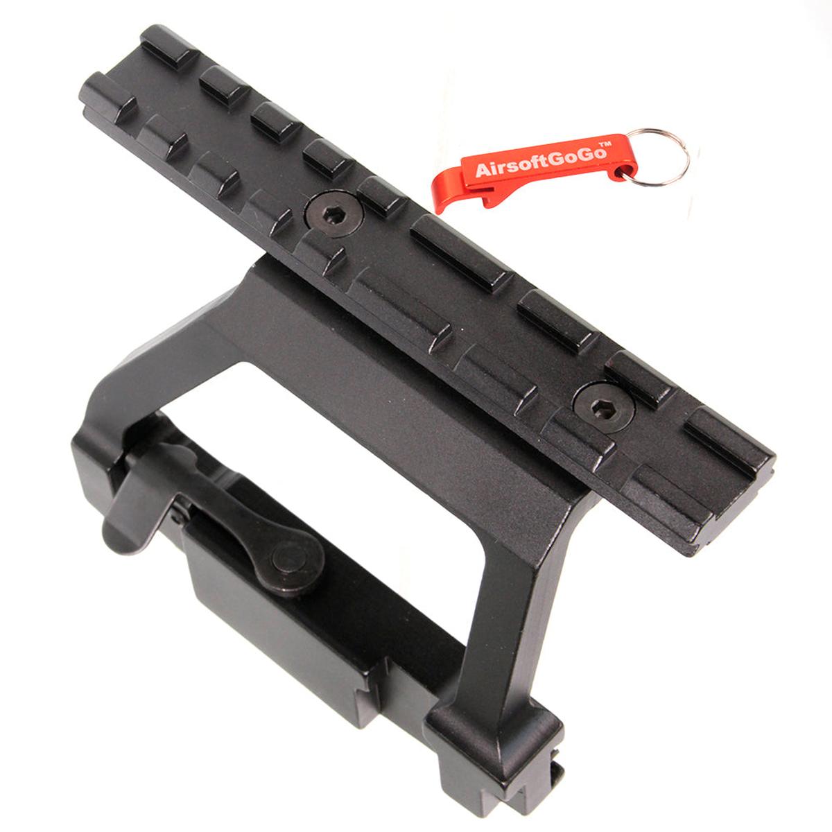 ARES VZ-58用 サイドスコープ マウントプレート (ブラック)-AIRSOFT GOGO エアガン・サバゲー用品通販