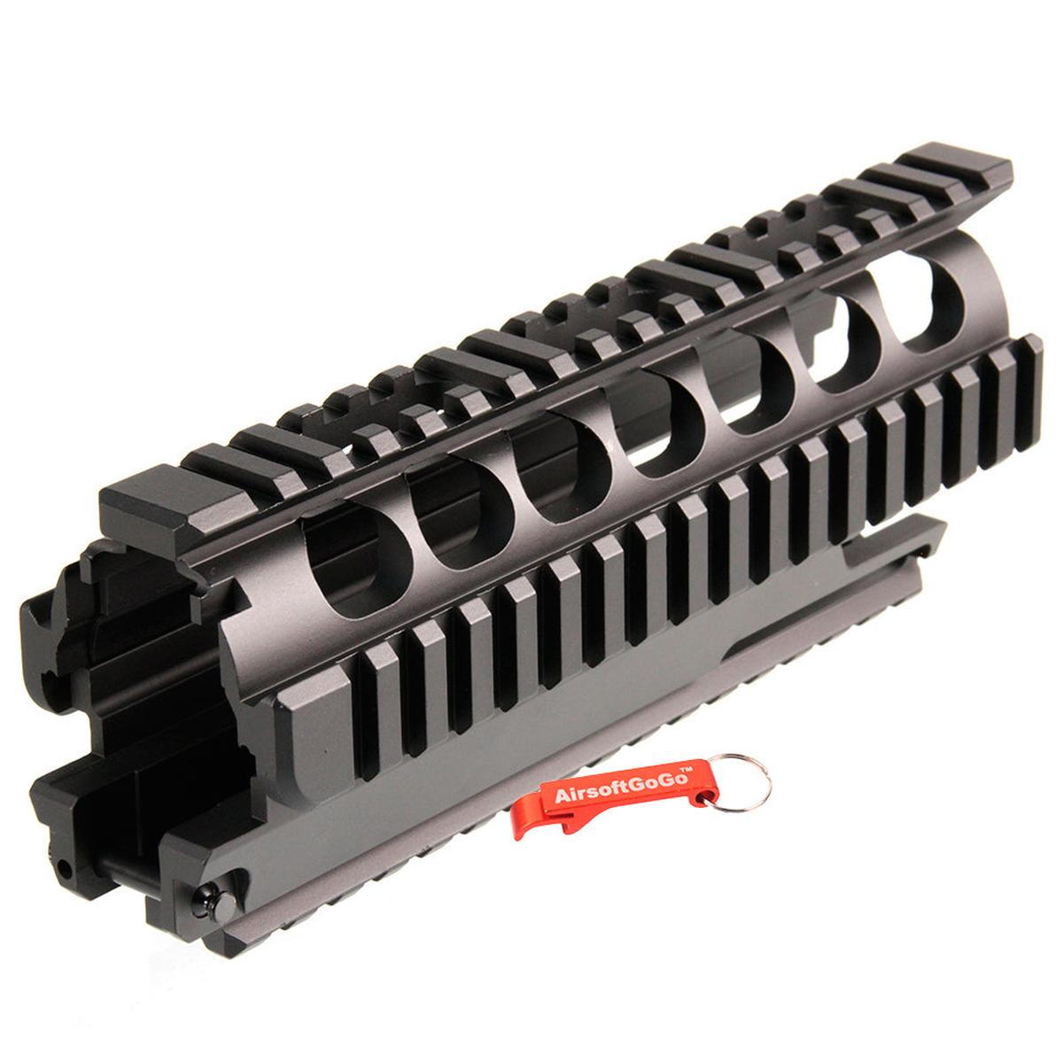 ARES VZ58電動ガン 用 7インチ ハンドガード ( ブラック)-AIRSOFT GOGO エアガン・サバゲー用品通販