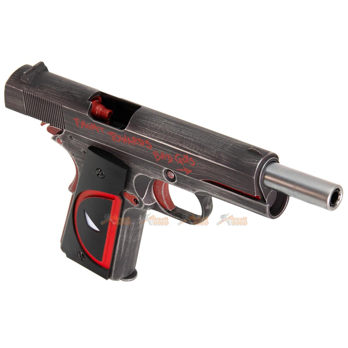 Armorer Works Custom デッドプール1911ガスブローバックピストルGBB （フルメタル-デッドプールグリップ）-AIRSOFT GOGO エアガン・サバゲー用品通販