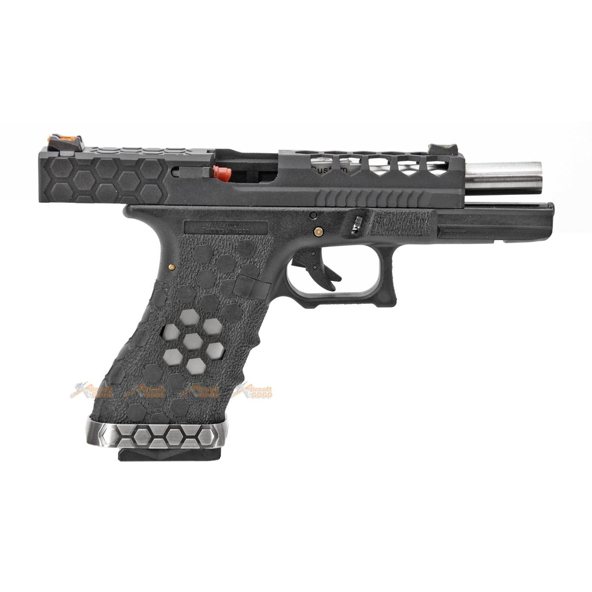 Armorer Works HEXカット G18C GBB ガスブローバック (ブラック)-AIRSOFT GOGO エアガン・サバゲー用品通販