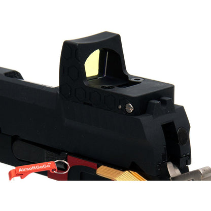 Armorer Works / WE / マルイ ハイキャパ 4.3対応 RMRドットサイト付き カスタムスライド (ブラック & ゴールド)-AIRSOFT GOGO エアガン・サバゲー用品通販