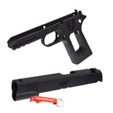 Gas blowback Army Force slide frame compatible with Marui 1911 series (KIMBER, black)
