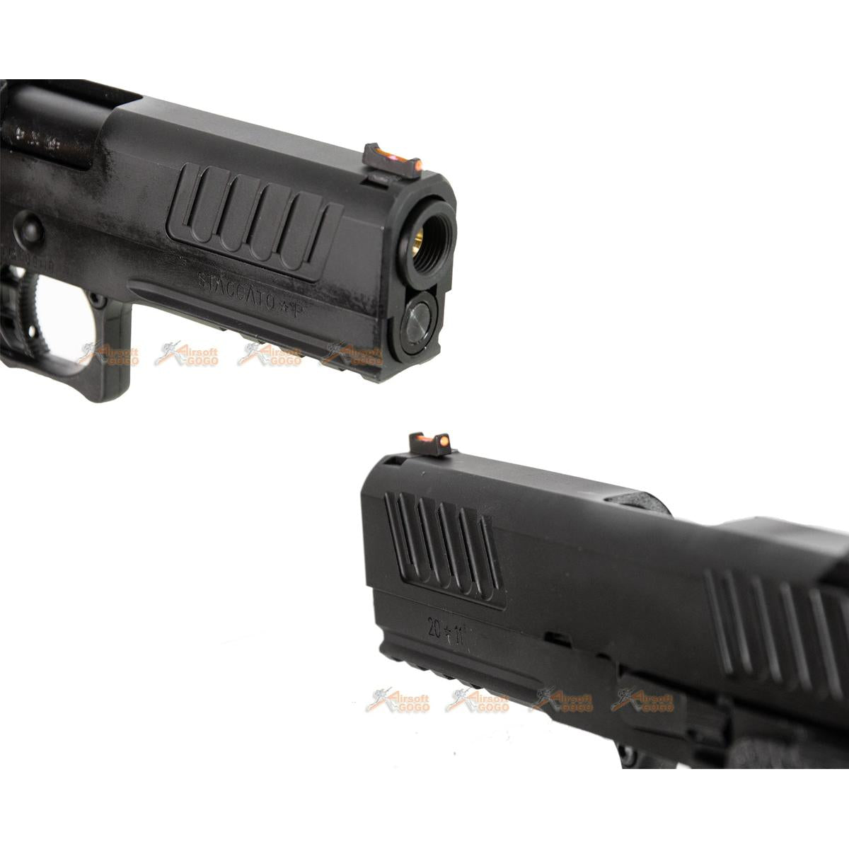 Army Armament R603 ハイキャパ 4.3 【STACCATO P 】 ガスブローバック GBB (ブラック)-AIRSOFT GOGO エアガン・サバゲー用品通販