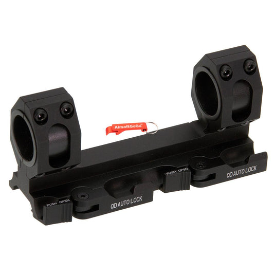Army Force 25mm/30mm エクステンデッド QD ワンピース マルチリング スコープマウント 20mmレイル対応-AIRSOFT GOGO エアガン・サバゲー用品通販