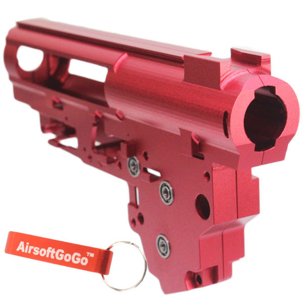 Army Force アルミニウム QD Ver.3 メカボックス・フレーム (赤)-AIRSOFT GOGO エアガン・サバゲー用品通販