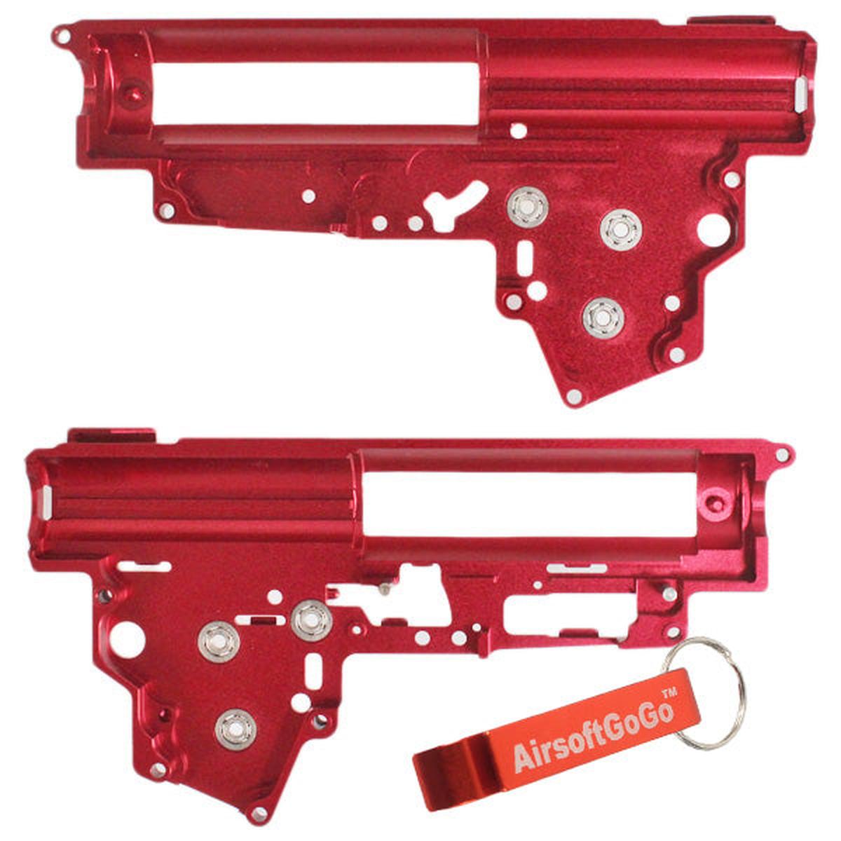 Army Force アルミニウム QD Ver.3 メカボックス・フレーム (赤)-AIRSOFT GOGO エアガン・サバゲー用品通販