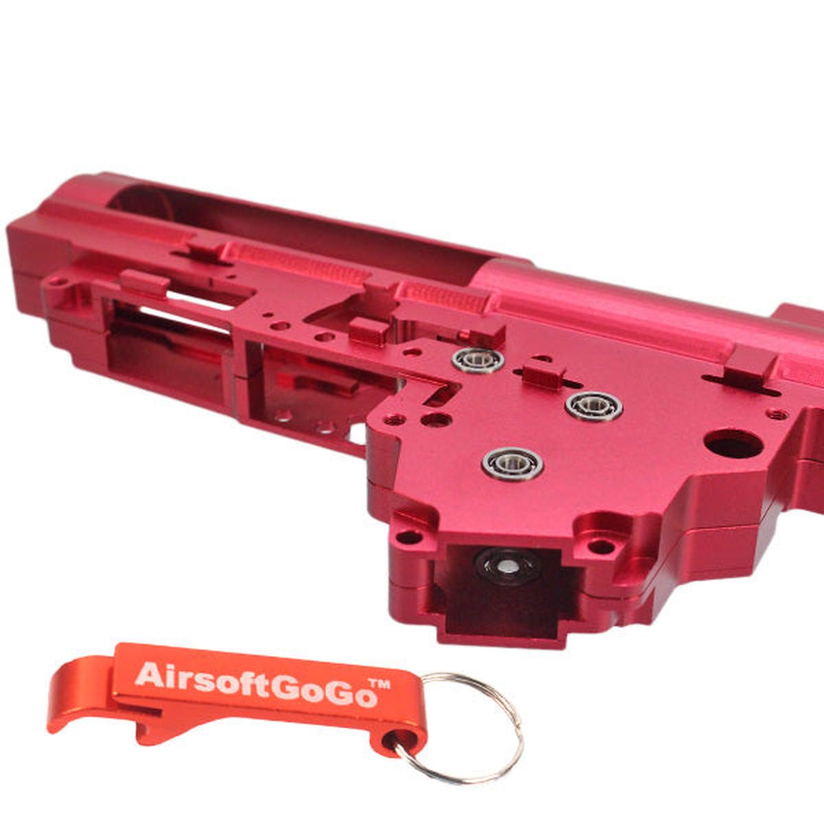 Army Force アルミニウム QD Ver.3 メカボックス・フレーム (赤)-AIRSOFT GOGO エアガン・サバゲー用品通販