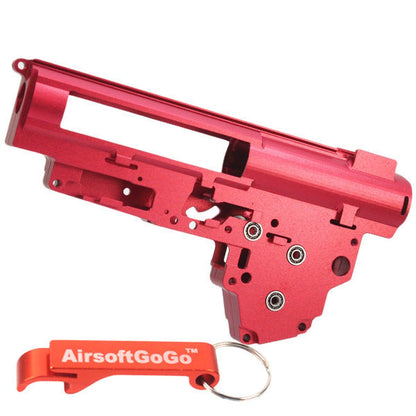 Army Force アルミニウム QD Ver.3 メカボックス・フレーム (赤)-AIRSOFT GOGO エアガン・サバゲー用品通販
