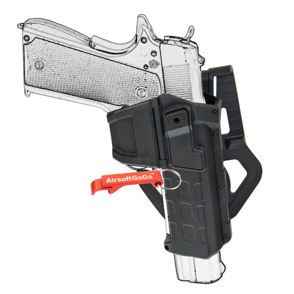 Army Force ホルスター マルイ/WEの1911対応 (黒色)-AIRSOFT GOGO エアガン・サバゲー用品通販