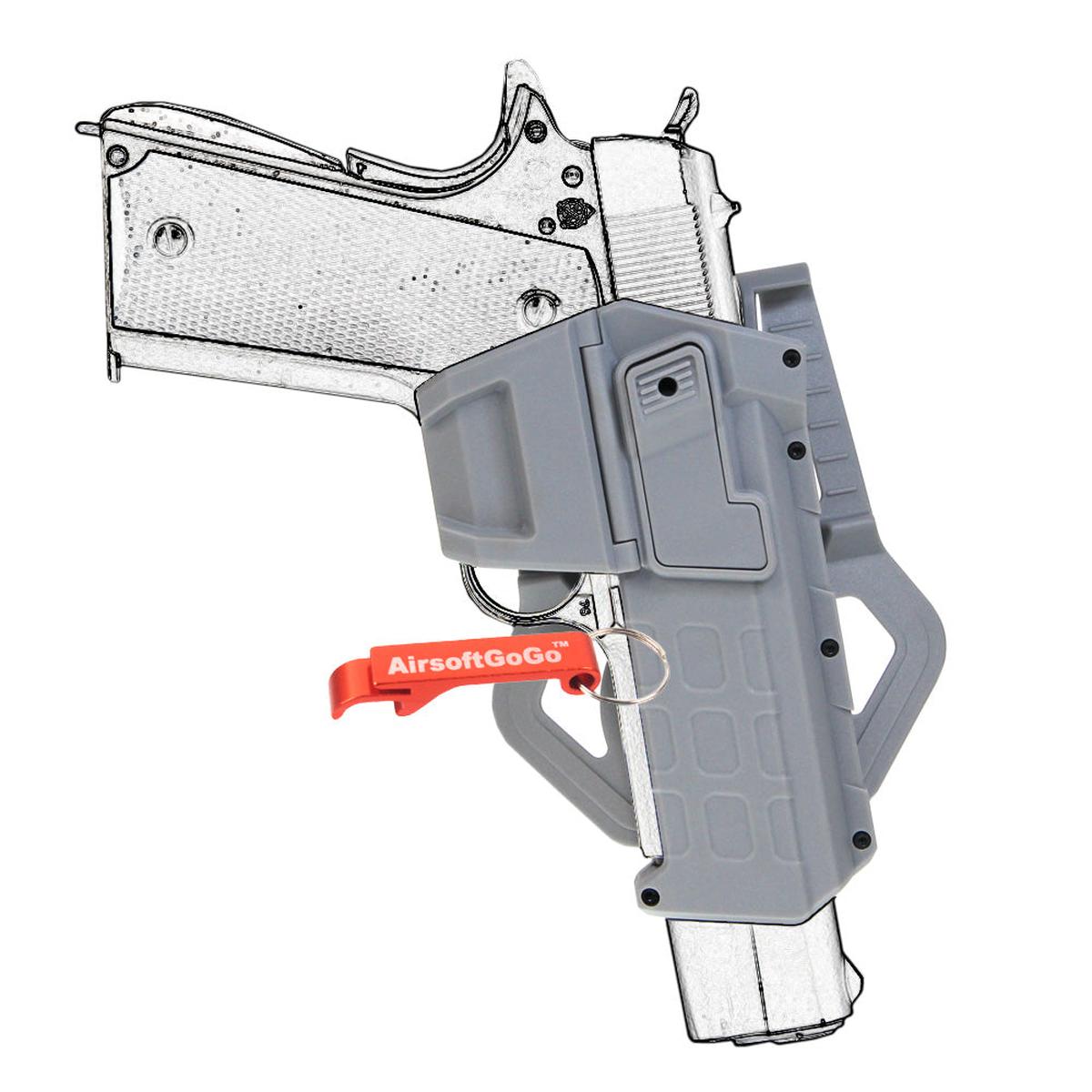 Army Force ホルスター マルイ/WEの1911対応 (グレー)-AIRSOFT GOGO エアガン・サバゲー用品通販