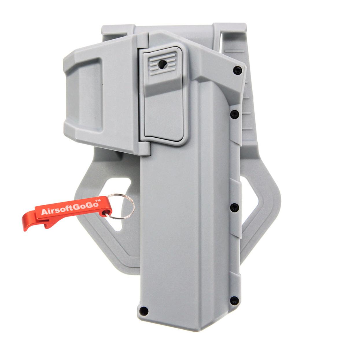 Army Force マルイ/WE G17/G18c/G19用タクティカルピストルガンHolsters（右利き用/グレー）-AIRSOFT GOGO エアガン・サバゲー用品通販