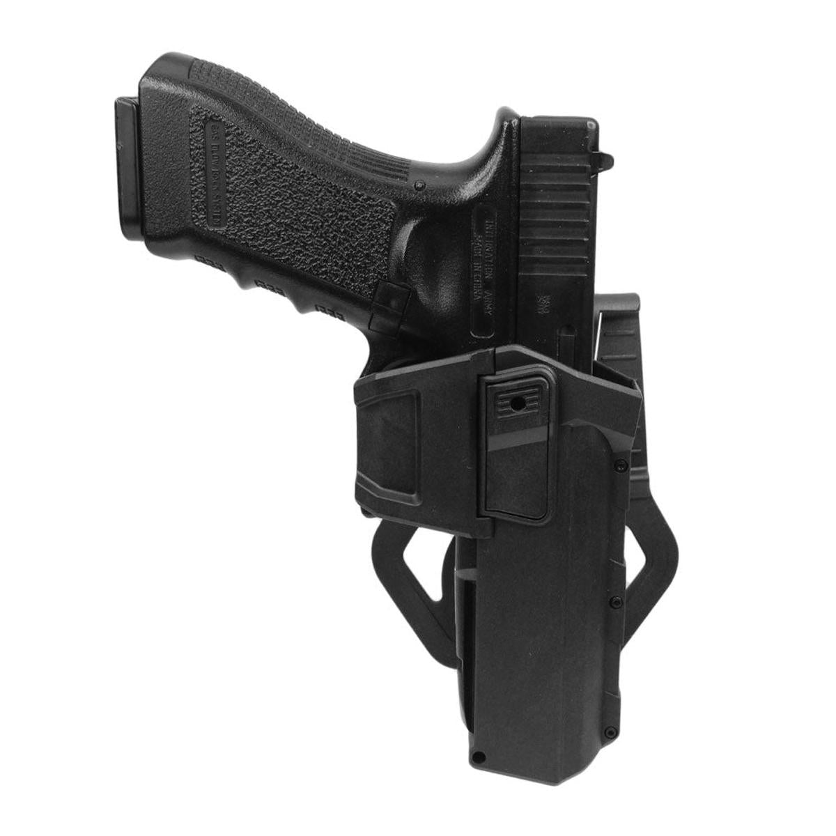 Army Force ポリマーハードケース可動式ホルスター G17/ G18/ G19エアガン専用（ブラック）-AIRSOFT GOGO エアガン・サバゲー用品通販