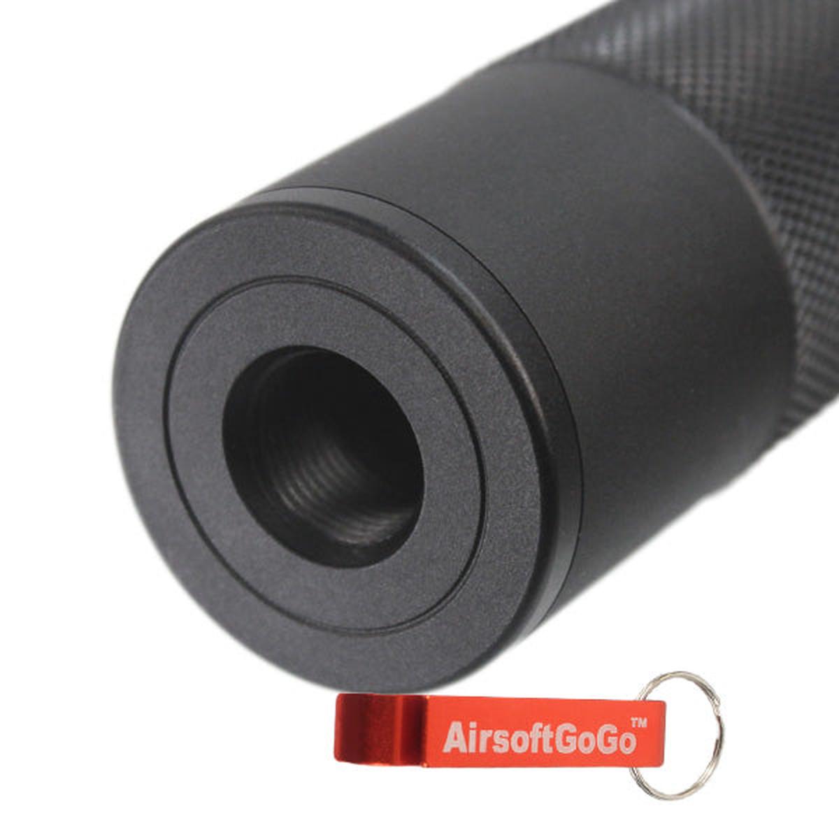 Army Force 「SPECIAL FORCE」14mm正ネジ・逆ネジ D35 X 198mm（直径×全長)サプレッサー-AIRSOFT GOGO エアガン・サバゲー用品通販