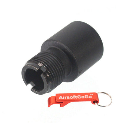 Army Force スチールバレル・サイレンサーアダプター (14mm正ネジ→14mm逆ネジ)-AIRSOFT GOGO エアガン・サバゲー用品通販