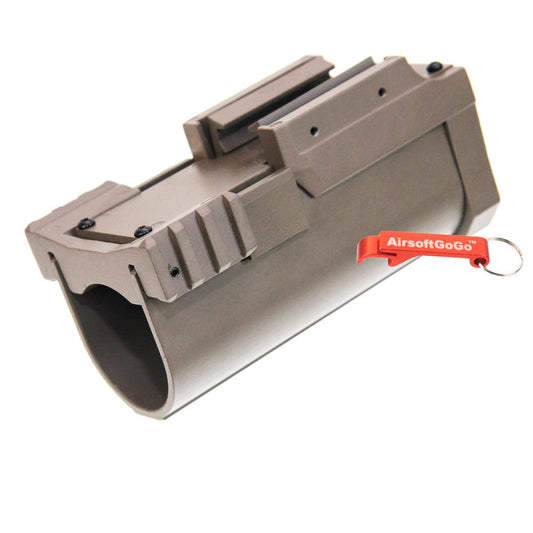 Army Force製 40mm メタルグレネードランチャー (淡い茶色)-AIRSOFT GOGO エアガン・サバゲー用品通販