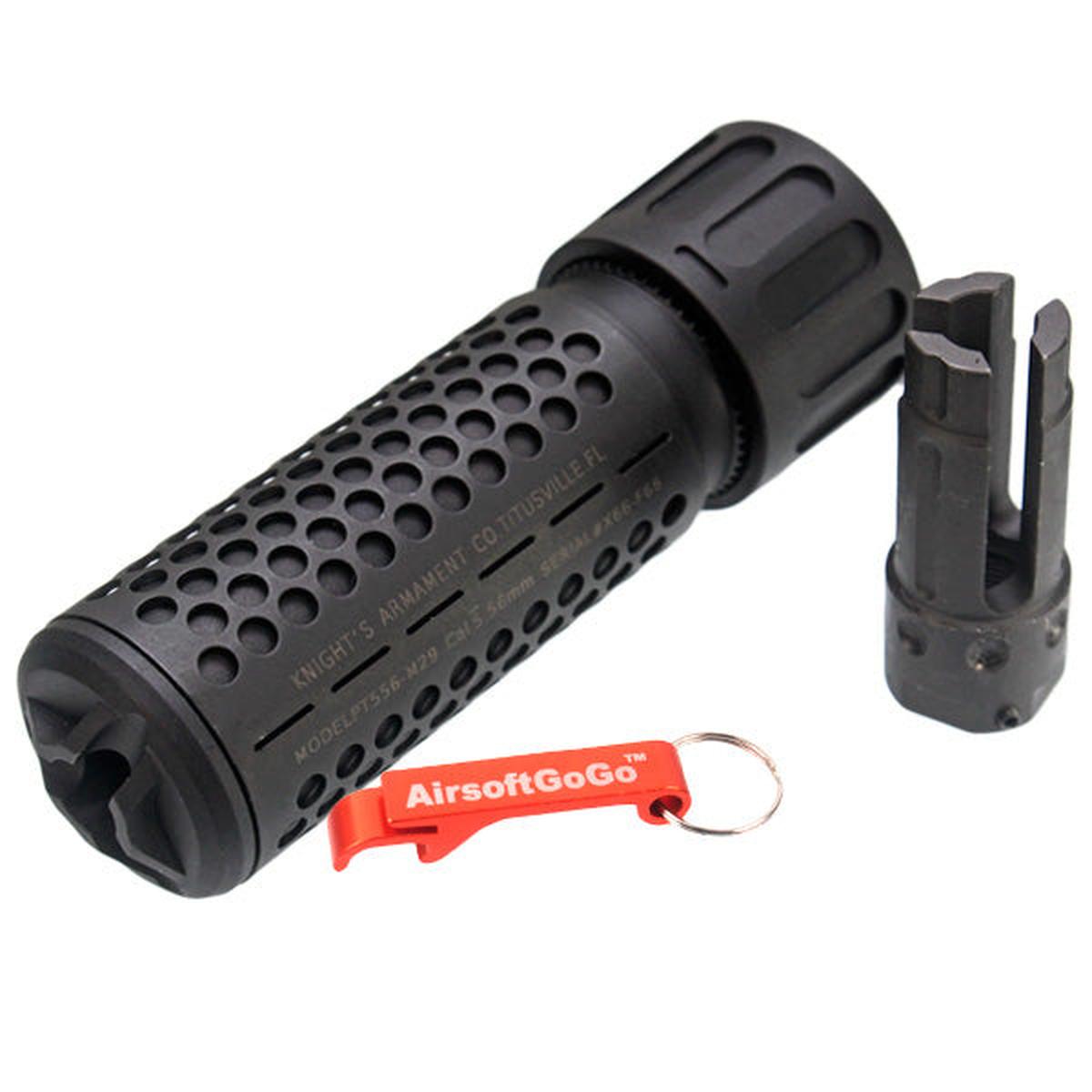 Army Force製フラッシュハイダー・5インチQDC14mm逆ネジサプレッサー-AIRSOFT GOGO エアガン・サバゲー用品通販
