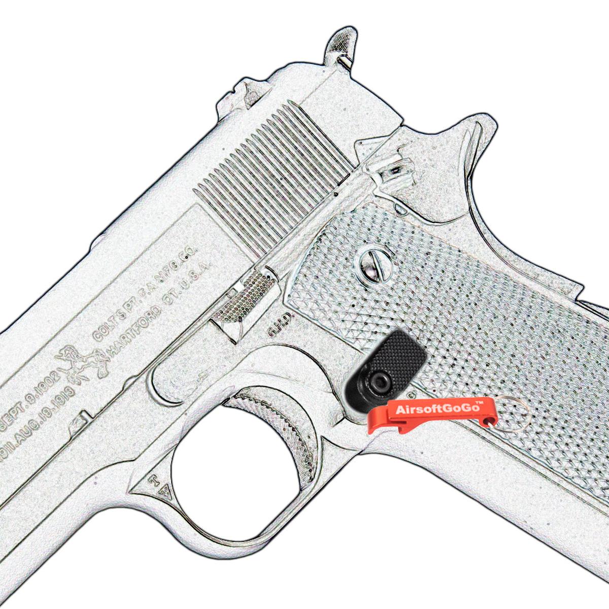Army R28 GBB 用 マガジンキャッチ (ブラックカラー)-AIRSOFT GOGO エアガン・サバゲー用品通販
