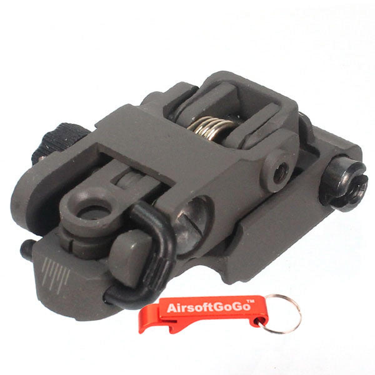 AR/SR シリーズ20mm レール電動ガンガスブローバックライフル用ポップアップリアサイト-AIRSOFT GOGO エアガン・サバゲー用品通販