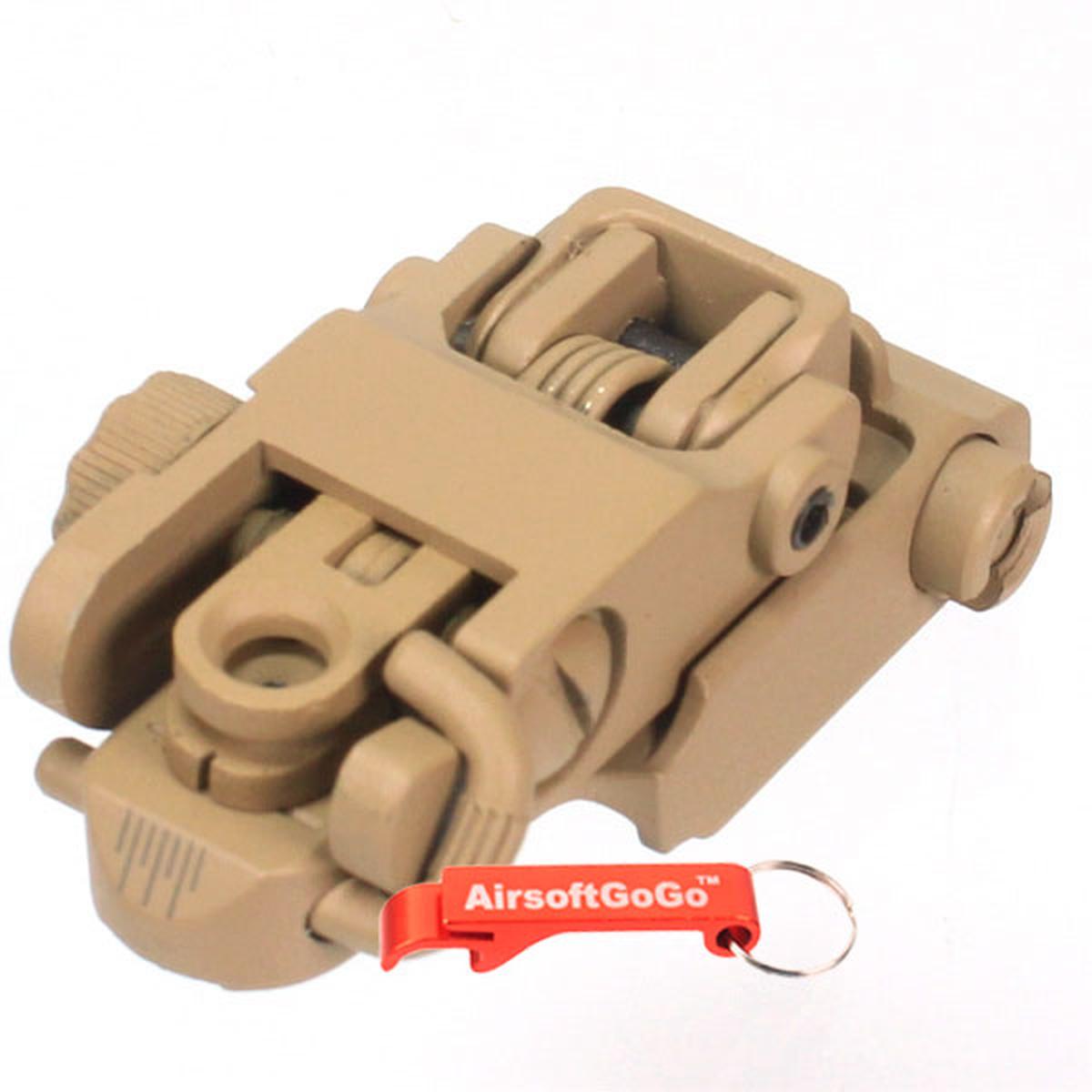 AR/SR シリーズ20mm レール電動ガンガスブローバックライフル用ポップアップリアサイト-AIRSOFT GOGO エアガン・サバゲー用品通販