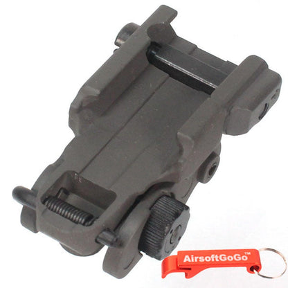 AR/SR シリーズ20mm レール電動ガンガスブローバックライフル用ポップアップリアサイト-AIRSOFT GOGO エアガン・サバゲー用品通販