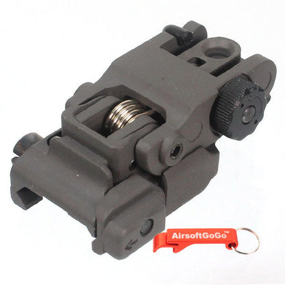 AR/SR シリーズ20mm レール電動ガンガスブローバックライフル用ポップアップリアサイト-AIRSOFT GOGO エアガン・サバゲー用品通販
