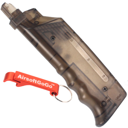 200-round high-capacity BB bullet loader for electric guns, gas blowbacks, and gas blowback rifles (brown)