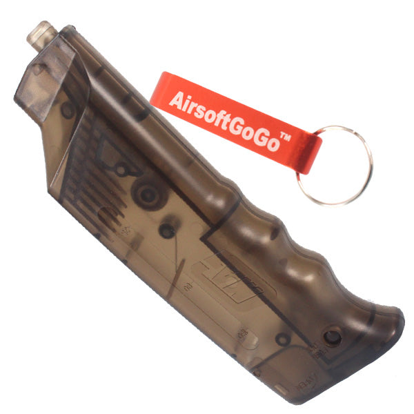 200-round high-capacity BB bullet loader for electric guns, gas blowbacks, and gas blowback rifles (brown)