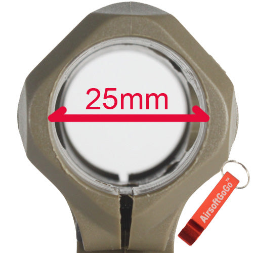 Element 20mm RIS side rail mount for flashlights, lasers, etc. (for 1 inch, 25mm diameter)