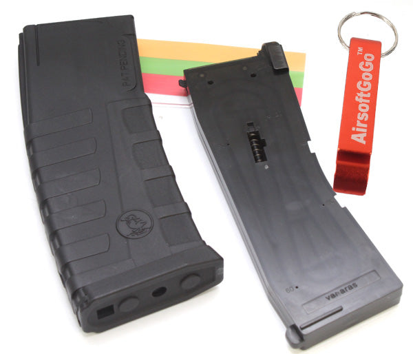 M4 PTW用Vanaras製30/ 60/ 90/ 120連マガジン（黒）3本入り