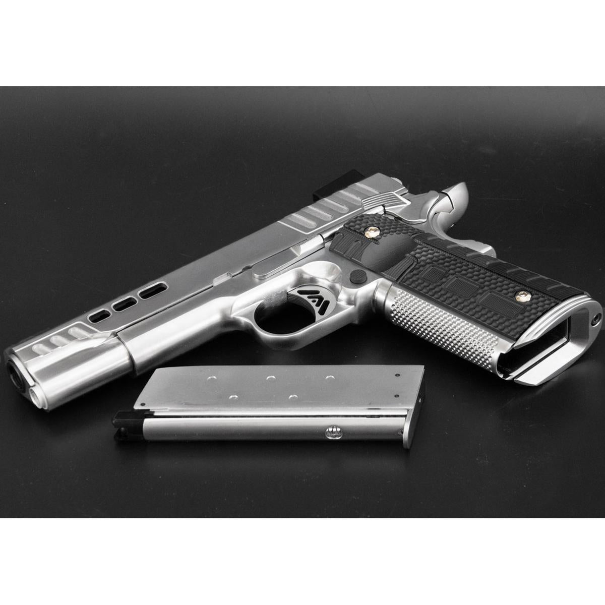 ASIA Electric Guns WE アセンド KP1911 M1911 GBB（シルバー）-AIRSOFT GOGO エアガン・サバゲー用品通販