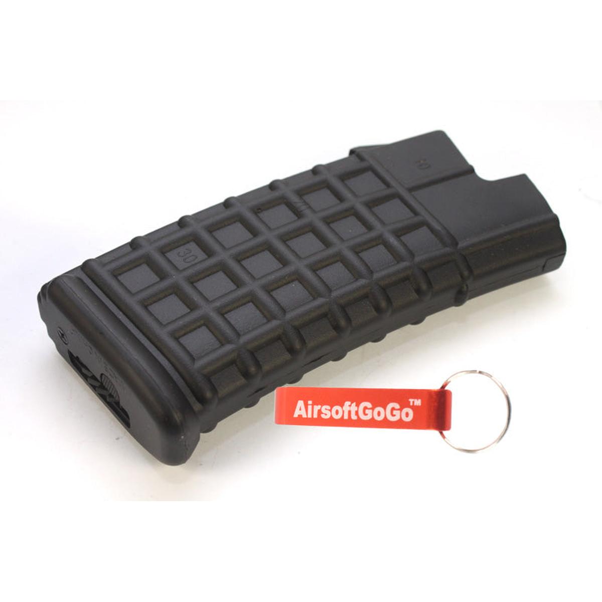 AUG 電動ガン用Jing Gong 330連マガジン （黒）-AIRSOFT GOGO エアガン・サバゲー用品通販