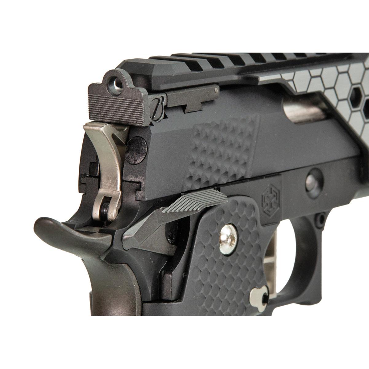 AW CUSTOM 6インチ HX2202モデル ハイキャパ 5.1 ガスブローバック スコープマウント付 (ブラック)-AIRSOFT GOGO エアガン・サバゲー用品通販