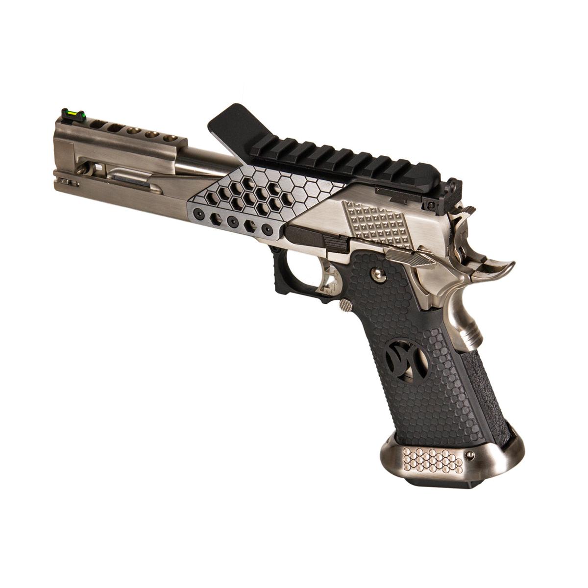 AW CUSTOM 6インチ HX2202モデル ハイキャパ 5.1 ガスブローバック スコープマウント付 (シルバー)-AIRSOFT GOGO エアガン・サバゲー用品通販
