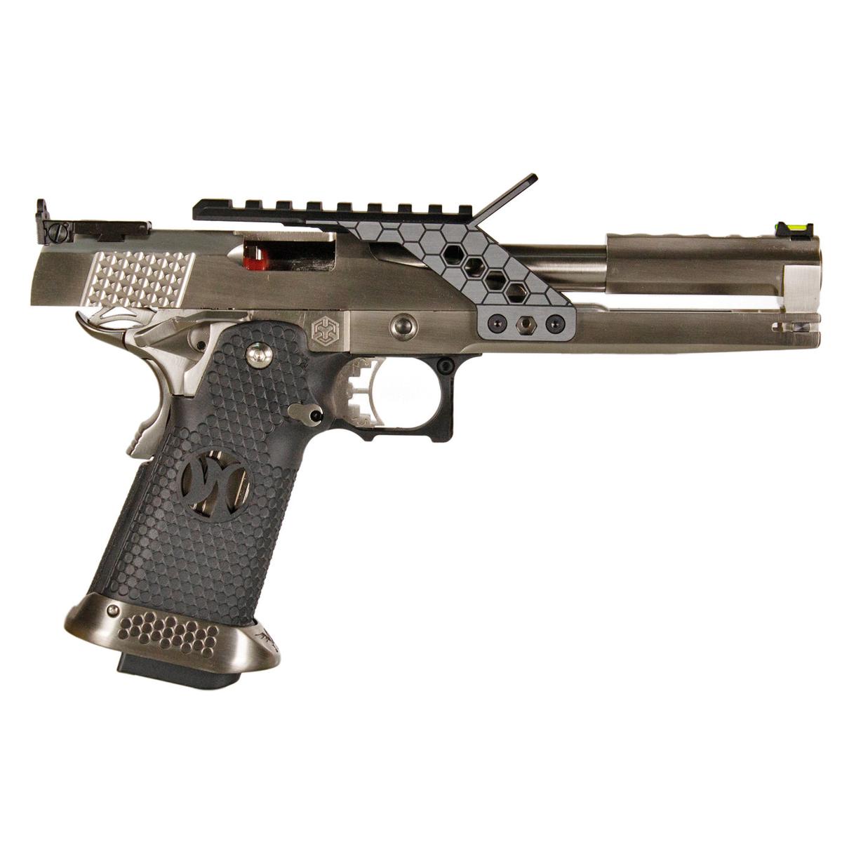 AW CUSTOM 6インチ HX2202モデル ハイキャパ 5.1 ガスブローバック スコープマウント付 (シルバー)-AIRSOFT GOGO エアガン・サバゲー用品通販