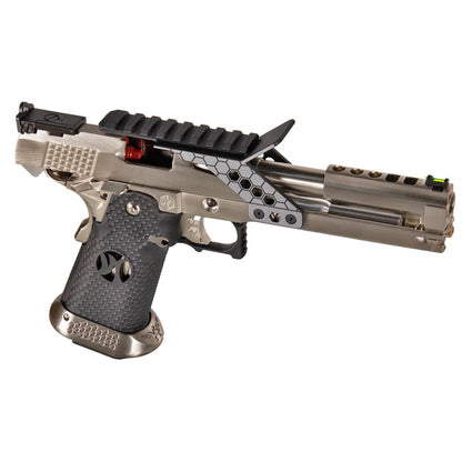 AW CUSTOM 6インチ HX2202モデル ハイキャパ 5.1 ガスブローバック スコープマウント付 (シルバー)-AIRSOFT GOGO エアガン・サバゲー用品通販