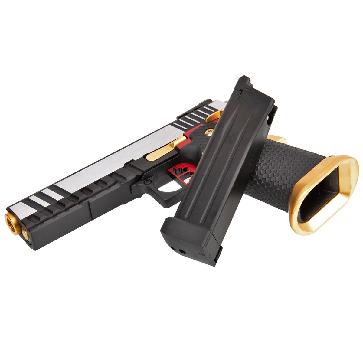 AW CUSTOM ハイキャパ 5.1 ガスブローバック (色：黒/ 銀/ 金 )-AIRSOFT GOGO エアガン・サバゲー用品通販