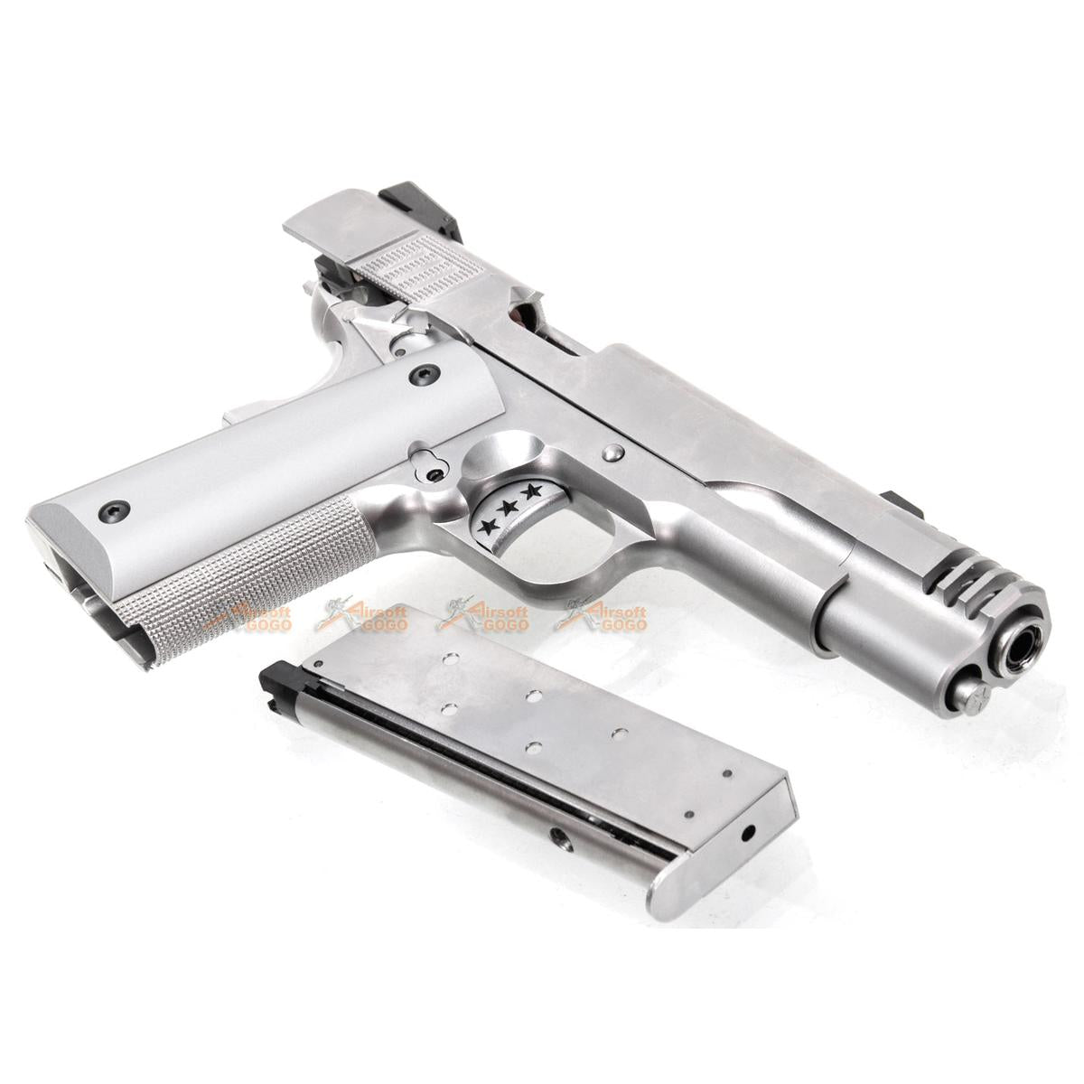 AW Custom NE31シリーズ1911 ガスブローバック GBB (シルバー)-AIRSOFT GOGO エアガン・サバゲー用品通販