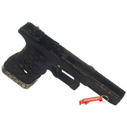AW CUSTOM.製 マルイ G17 GBB用Hex Cut オリジナルフレーム / ロアフレーム-AIRSOFT GOGO エアガン・サバゲー用品通販