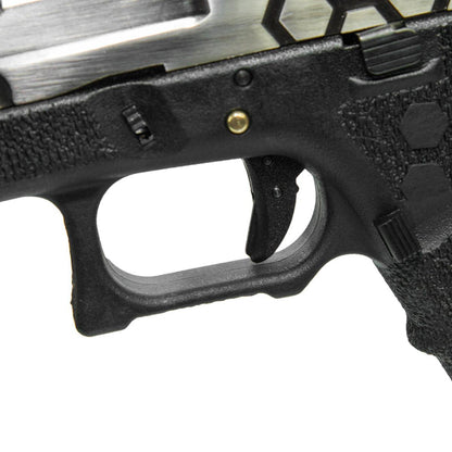 AW CUSTOMのカスタム HEXカット G17 GBB ガスブローバック(2TONE シルバー, ブラック)-AIRSOFT GOGO エアガン・サバゲー用品通販