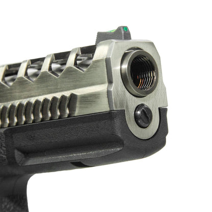 AW CUSTOMのカスタム HEXカット G17 GBB ガスブローバック(2TONE シルバー, ブラック)-AIRSOFT GOGO エアガン・サバゲー用品通販