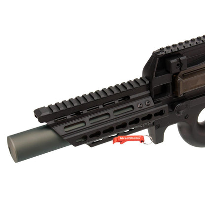 Battleaxe製 マルイ / CYMA電動ガン P90用 M-Lok & キーモッド レールハンドガード （14mm正逆ネジ対応サプレッサー付 ）-AIRSOFT GOGO エアガン・サバゲー用品通販