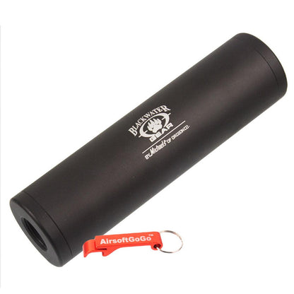 「Blackwater」 刻印、Spartan Doctrine製14mm正ネジ・逆ネジ D30 X 110mm（直径×全長) サプレッサー-AIRSOFT GOGO エアガン・サバゲー用品通販