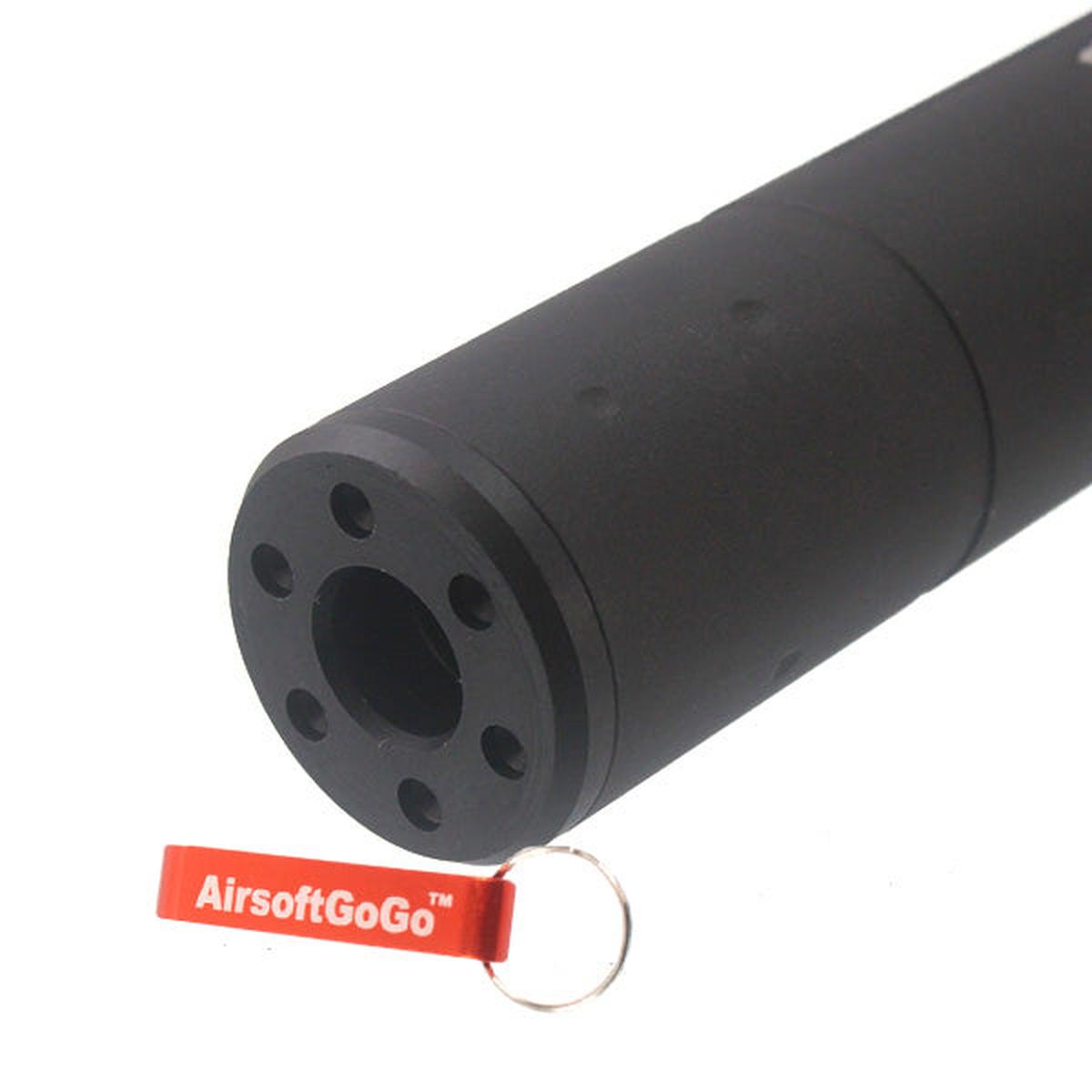 「BLACKWATER」タイプ 14mm逆ネジアウターバレル対応サプレッサー (直径30 X 全長190mm)-AIRSOFT GOGO エアガン・サバゲー用品通販