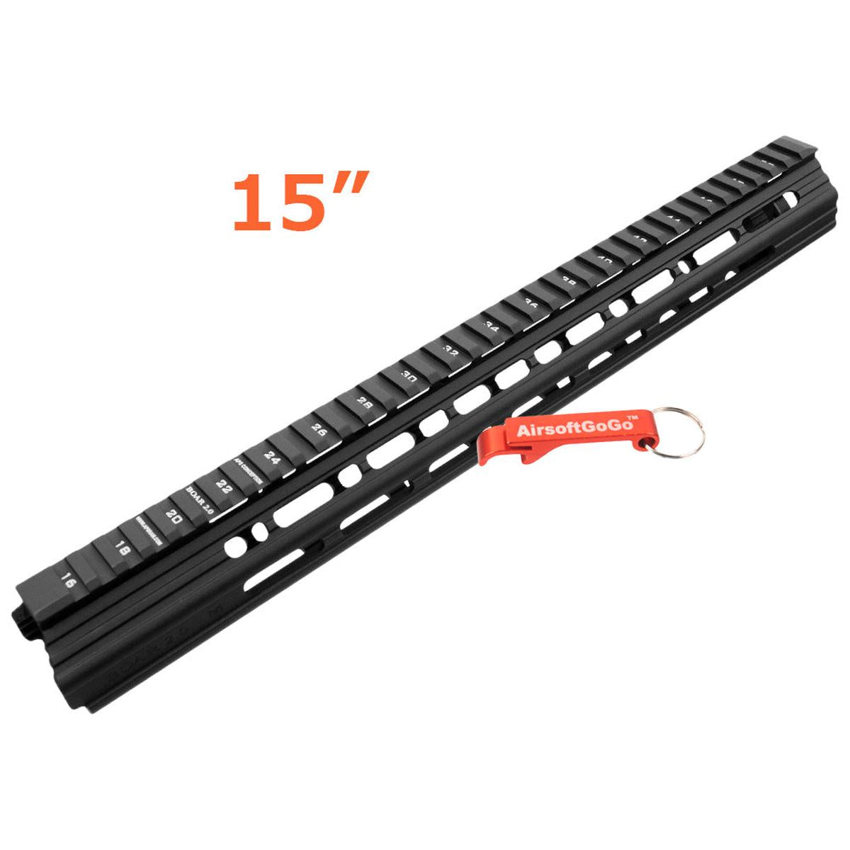 Boar 2.0 M-LOK ハンドガード 15インチ APS / マルイ / G&P / CYMA / JG 電動ガンM4用-AIRSOFT GOGO エアガン・サバゲー用品通販