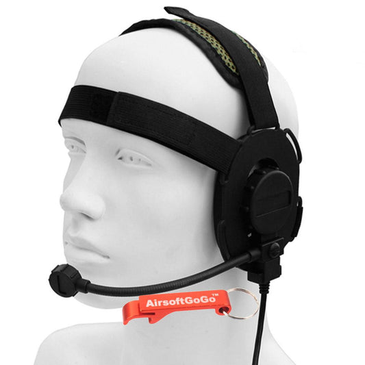 Bowmenヘッドセット (黒)-AIRSOFT GOGO エアガン・サバゲー用品通販
