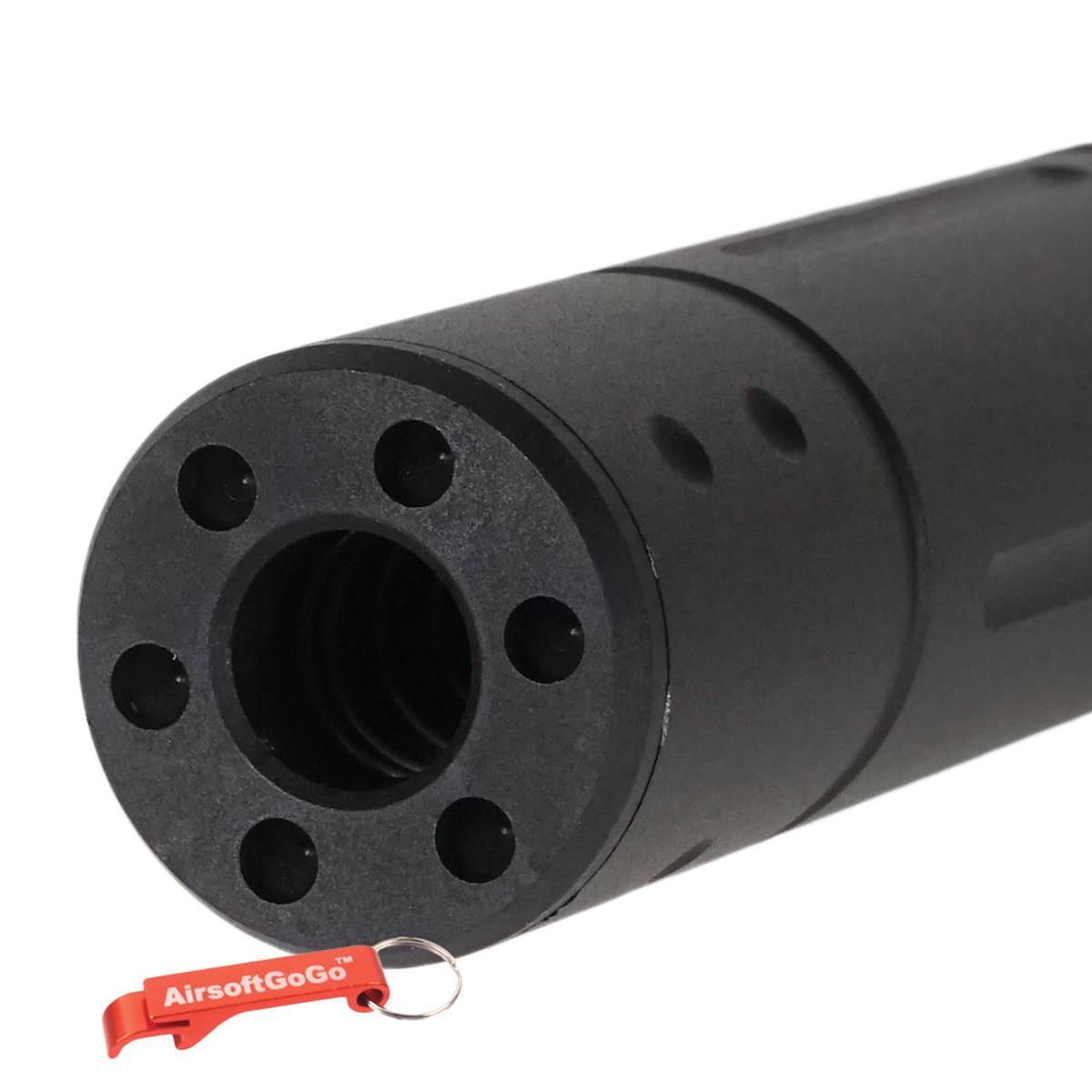 BW Aタイプ 155mm サプレッサー (14mm逆ネジ ) 電動ガン用 (ブラックカラー)-AIRSOFT GOGO エアガン・サバゲー用品通販