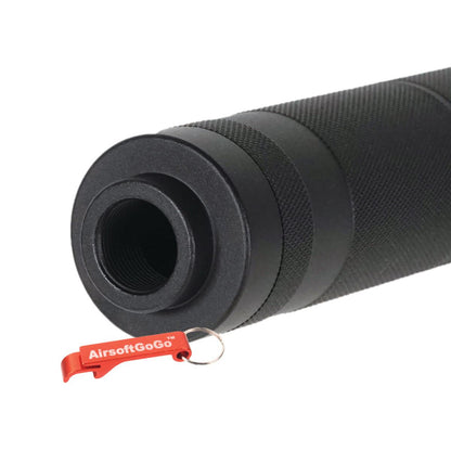 BW Bタイプ 155mm サプレッサー (14mm逆ネジ ) 電動ガン用 (ブラックカラー)-AIRSOFT GOGO エアガン・サバゲー用品通販