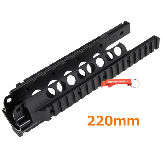 Classic Army MP5 / MC51シリーズ用220mm メタルレール-AIRSOFT GOGO エアガン・サバゲー用品通販