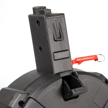 Classic Army NEMESIS X9 / G&G ARP9共用 1200連電動給弾ドラムマガジン-AIRSOFT GOGO エアガン・サバゲー用品通販