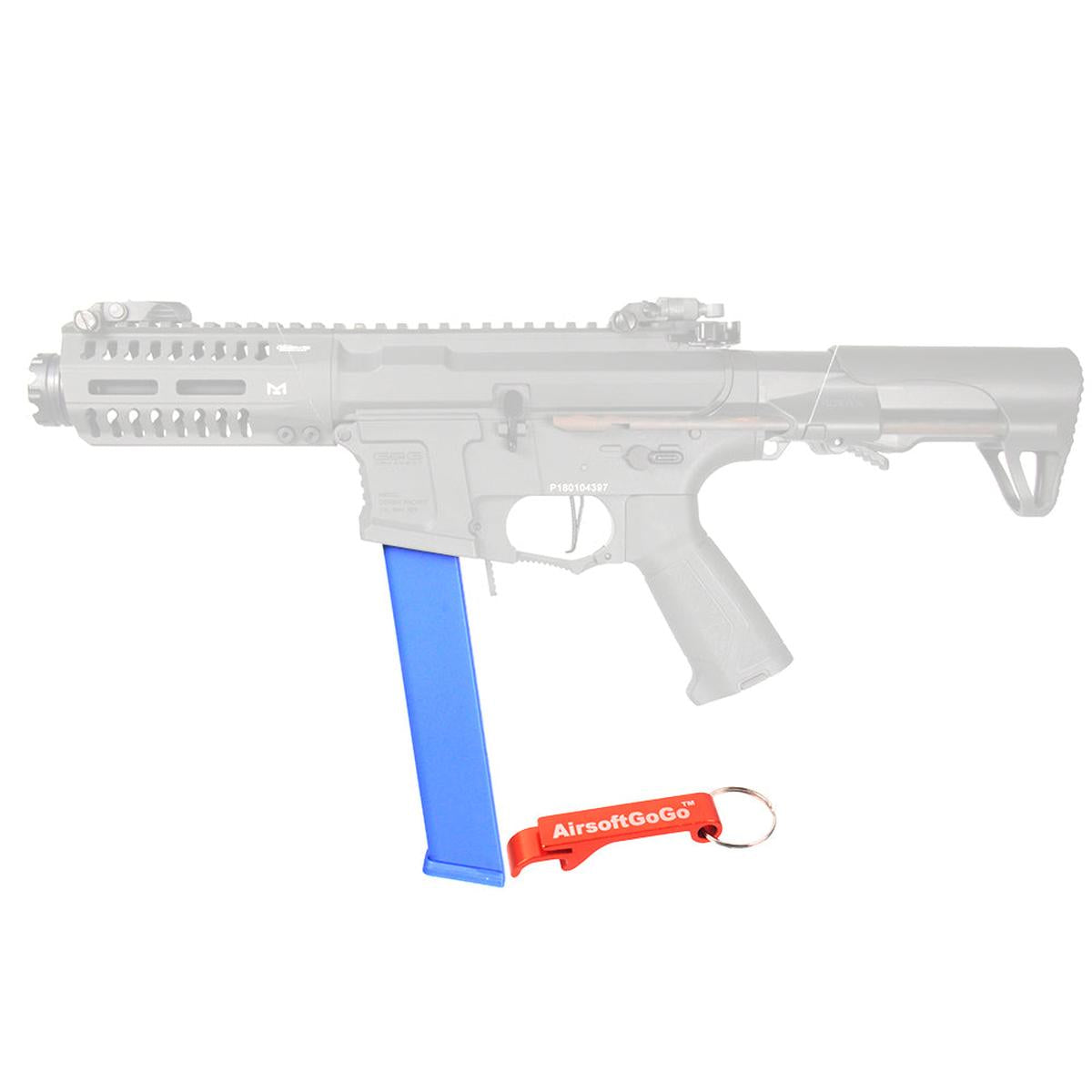Classic Army NEMESIS X9 / G&G ARP9共用 120連マガジン (ブルー)-AIRSOFT GOGO エアガン・サバゲー用品通販